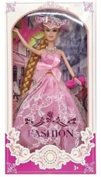 Magic Toys Fashion hercegnő baba báli ruhában kalappal (MKM676903)