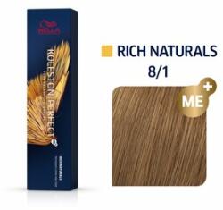 Wella Koleston Perfect Me+ Rich Naturals vopsea profesională permanentă pentru păr 8/1 60 ml - brasty