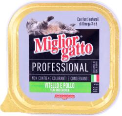 Morando Migliorgatto Professional alutálcás macskaeledel, borjú csirke ízesítéssel 100g