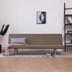 vidaXL Canapea extensibilă, gri taupe, poliester (282201) Canapea