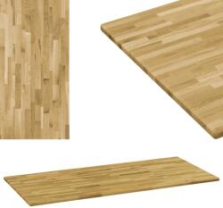 vidaXL Blat masă, lemn masiv de stejar, dreptunghiular, 23mm 120x60cm (245990)