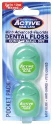 Beauty Formulas Ață dentară, mentă, 12 cm - Beauty Form Active Oral Care Dental Floss 2 buc
