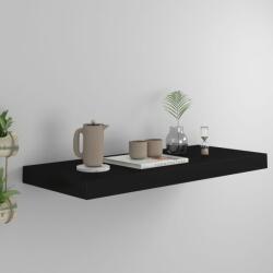 vidaXL Raft de perete suspendat, negru, 60x23, 5x3, 8 cm, MDF (323832) Raft
