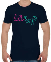 printfashion Lil Pump színes - Férfi póló - Sötétkék (5683501)