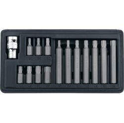 TORX csavarbehajtó bit készlet 1/2" 15db (11315)