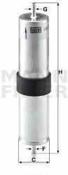 Mann-filter filtru combustibil MANN-FILTER WK 521/4 (WK 521/4) - automobilus