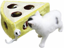 Kerbl Cheesy sajt formájú sisal macskajáték - 28 x 28 x 10 cm