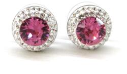 APHRODITÉ APHRODITE bedugós fülbevaló - 12 mm (rose-crystal) (2020022039)