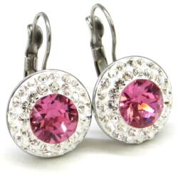 APHRODITÉ kapcsos fülbevaló- 14 mm (rose-crystal) (2020022026)