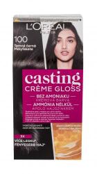 L'Oréal Casting Creme Gloss vopsea de păr 48 ml pentru femei 100 Dark Black