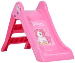 vidaXL Tobogan pentru copii pliabil, roz, 111 cm (80364)