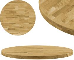 vidaXL Blat de masă din lemn masiv de stejar, rotund, 44 mm 400 mm (245992)