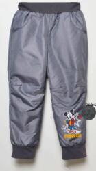  DISNEY Mickey egér bélelt vízlepergetős nadrág szürke 3-4 év (104 cm)