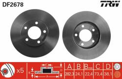 TRW Disc frana TRW DF2678 (DF2678) - automobilus