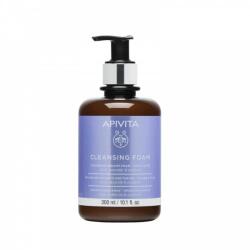 APIVITA Почистваща кремообразна пяна с лавандула и маслина , Apivita Cleansing Creamy Foam Face & Eyes with Propolis & Olive & Lavender 300ml