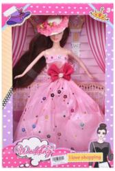 Magic Toys Wedding: Esküvői divat baba báli ruhában és kalapban - 28 cm (MKL054212)