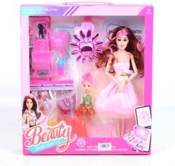 Magic Toys Beauty divatbaba szett babával, ruhákkal és kiegészítőkkel - 29 cm (MKL540869)
