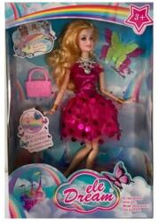 Magic Toys Dream Girl divatbaba pink koktélruhában kiegészítőkkel - 29 cm (MKL501611)