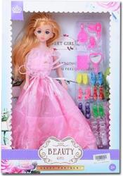 Magic Toys Hercegnő baba rózsaszín ruhában kiegészítőkkel - 30 cm (MKK139785)