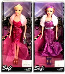 Magic Toys Sofi baba estélyi ruhában szőrmével (MKF381846)