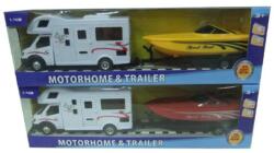 Magic Toys Lakókocsi utánfutóval és versenyhajóval (MKL664781)