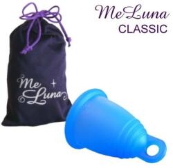 Me Luna Cupă menstruală cu inel, mărime L, albastră - MeLuna Classic Menstrual Cup