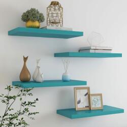vidaXL Rafturi perete suspendate, 4 buc. , albastru, 60x23, 5x3, 8 cm MDF (326620) Raft