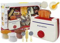 LeanToys Set tacamuri si ustensile de bucatarie pentru copii, cu prajitor de paine, LeanToys, 7836 - gimihome