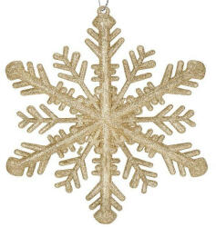 SPRINGOS 30 cm-es hópehely karácsonyfadísz, arany (CA0782)