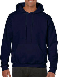 Gildan Uniszex Pulóver Kapucnis Hosszú ujjú Gildan Heavy Blend Hooded Sweat - L, Sötétkék (navy)