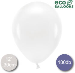 PartyDeco S. r. o ECO lufi, latex, 30cm 100 db, pasztel fehér