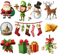  Sticker decorativ Decoratiune Craciun Figurine Diverse