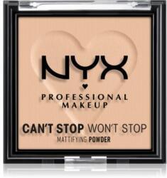 NYX Professional Makeup Can't Stop Won't Stop Mattifying Powder матираща пудра цвят 03 Light Medium 6 гр
