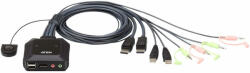 ATEN Switch KVM ATEN 2-Port USB DisPlayPort Cable KVM (CS22DP-AT)
