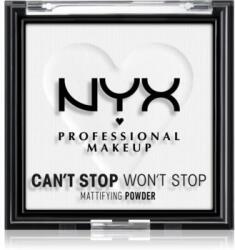 NYX Professional Makeup Can't Stop Won't Stop Mattifying Powder pudra matuire culoare 11 Bright Translucent 6 g