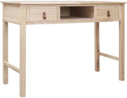 vidaXL Birou de scris, culoare naturală, 110 x 45 x 76 cm, lemn (284159) - vidaxl