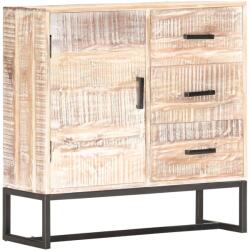 vidaXL Servantă, alb, 73 x 30 x 75 cm, lemn masiv de acacia (287327) Comoda