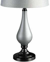 Eurofirany Anja asztali lámpa bársony búrával Ezüst 33x65 cm