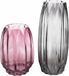 TEMPO KONDELA Két darabos váza készlet, szürke/rózsaszín, ELYSES TYP 1