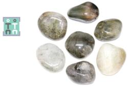 Cuart cu Rutil Verde Rulat Natural - 30-36 x 22-27 mm - ( XL ) - 1 Buc