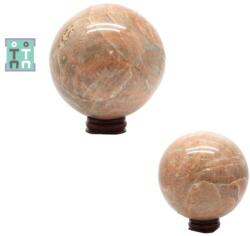 Sfera Piatra Lunii Piersica Minerala Naturala - 93x93 mm - Unicat