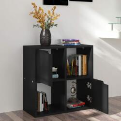 vidaXL Bibliotecă, negru, 60x27, 5x59, 5 cm, lemn prelucrat (338167) Biblioteca