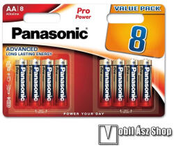 Panasonic PRO POWER tartós elem (AA, LR6PPG, 1.5V, alkáli) 8db / csomag (LR6PPG/8BW) - mobilasz