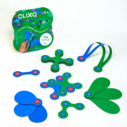 Clics Toys Set Clixo de construit cu magnet, Itsy pack Blue-Green 18 (clixo201002)