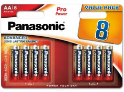 Panasonic Pro Power AA elem (ceruza) (8db) (LR6PPG/8BW) (LR6PPG-8BW)