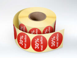 Label Print Rola etichete autoadezive personalizate 30% mai ieftin , diametru 40 mm, 1000 buc rola (06905631003301)