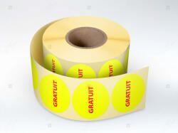 Label Print Rola etichete autoadezive personalizate GRATUIT , diametru 40 mm, 1000 buc rola (06905631000901)