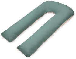 Scamp ölelő párna huzat /U alakú (Zöld-bézs)