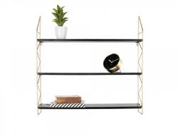 Present Time cikk-cakk fali polc, 60x60x11 cm - mindentjoaron