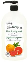 Naturaphy Șampon-gel de duș Grapefruit și Aloe Vera - Naturaphy Grapefruit & Aloe Vera Hair & Body Wash 1000 ml